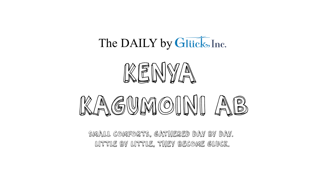 【The DAILY】Kenya Kagumoini AB  #083